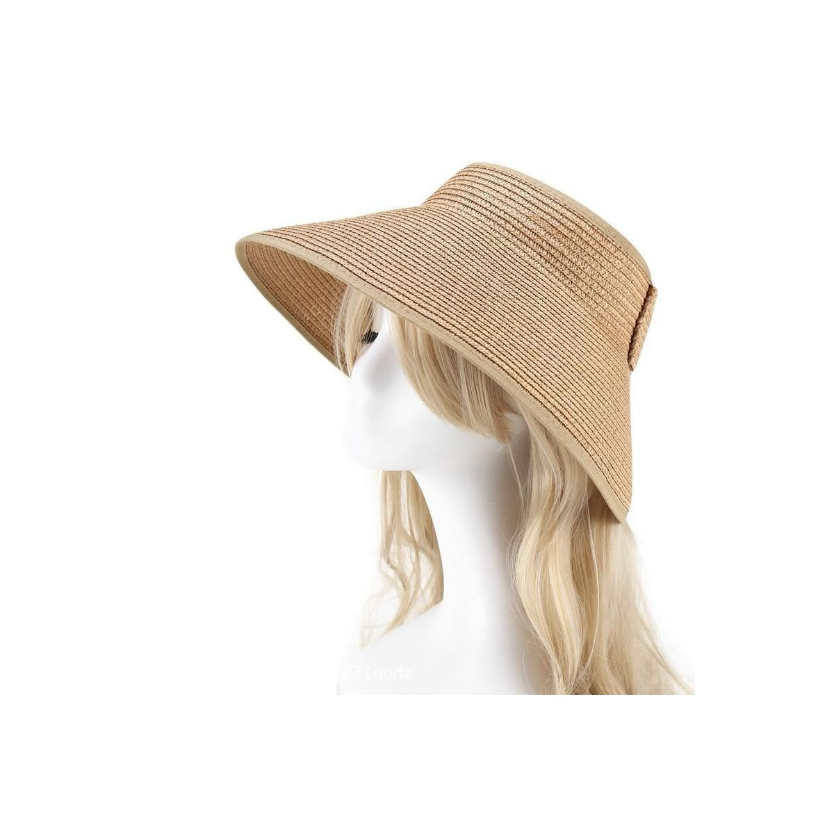 Anna-Kaci Women's Wide Brim Visor Hat with Bow Detail Adjustable Velcro Closure for Beach or Outd... | Target