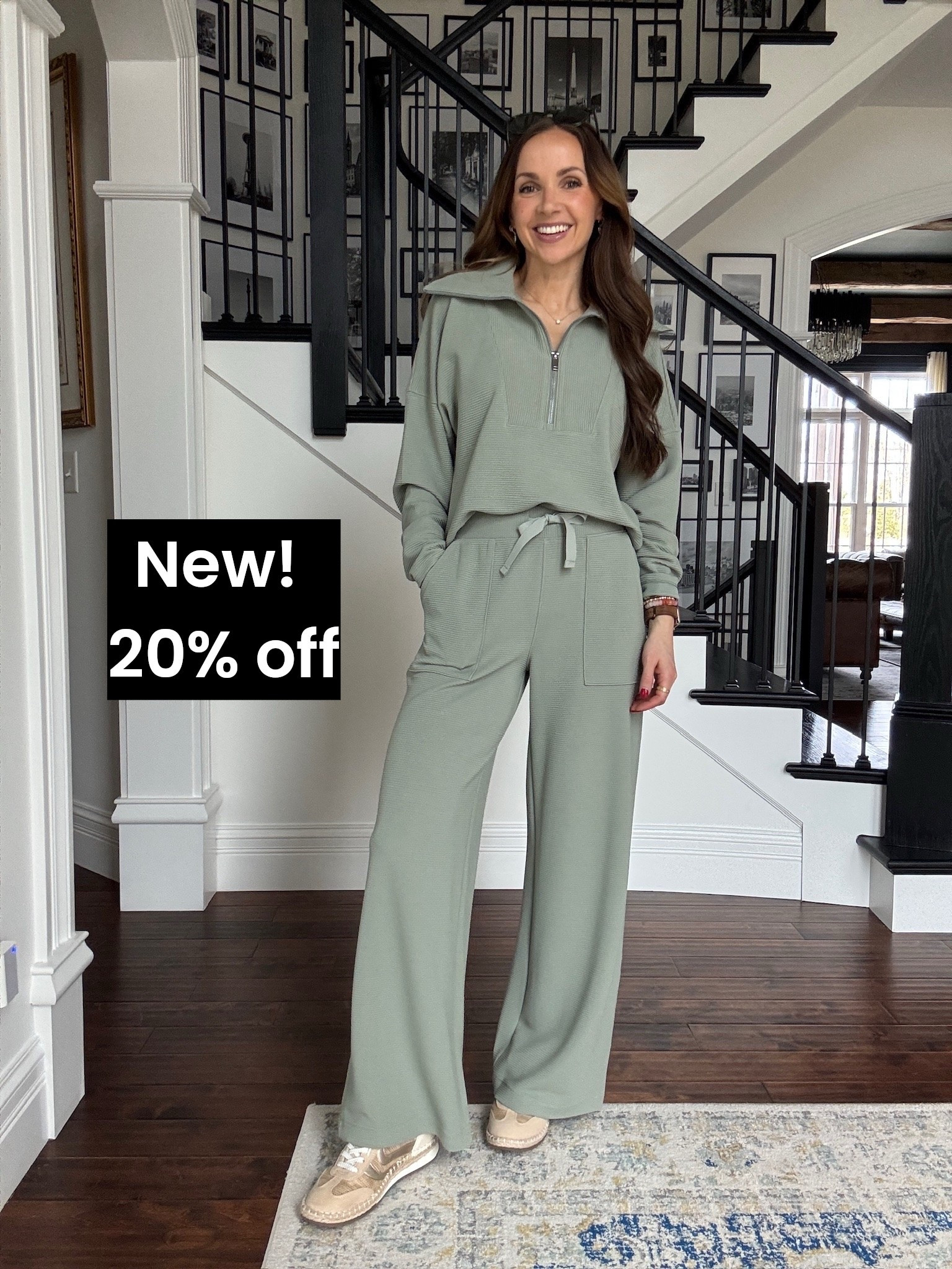 @Spanx 
New air essentials ribbed set- wearing a small. Comes in multiple colors 
20% off with code LTKSPANX

#LTKSpringSale