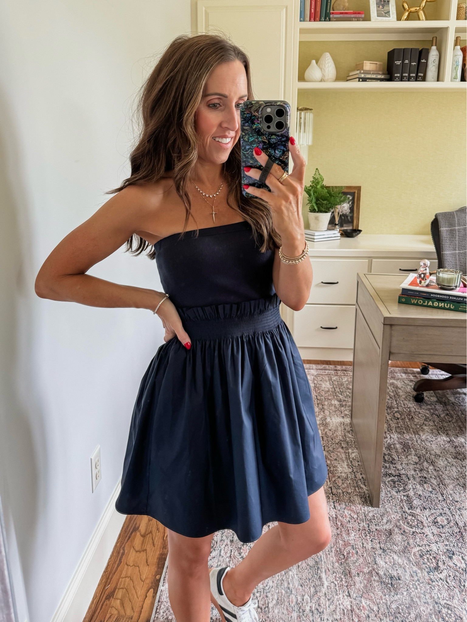 Casual poplin dress. Strapless dress. Anthropologie dress. 
Size XS

#LTKOver40 #LTKSeasonal #LTKActive