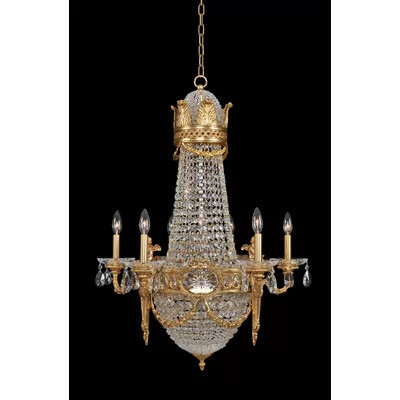 Marseille 12 - Light Candle Style Empire Chandelier with Crystal Accents | Wayfair North America