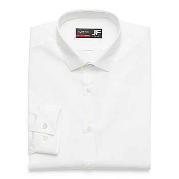 JF J.Ferrar Slim Ultra Comfort Mens Spread Collar Long Sleeve Stretch Dress Shirt | JCPenney