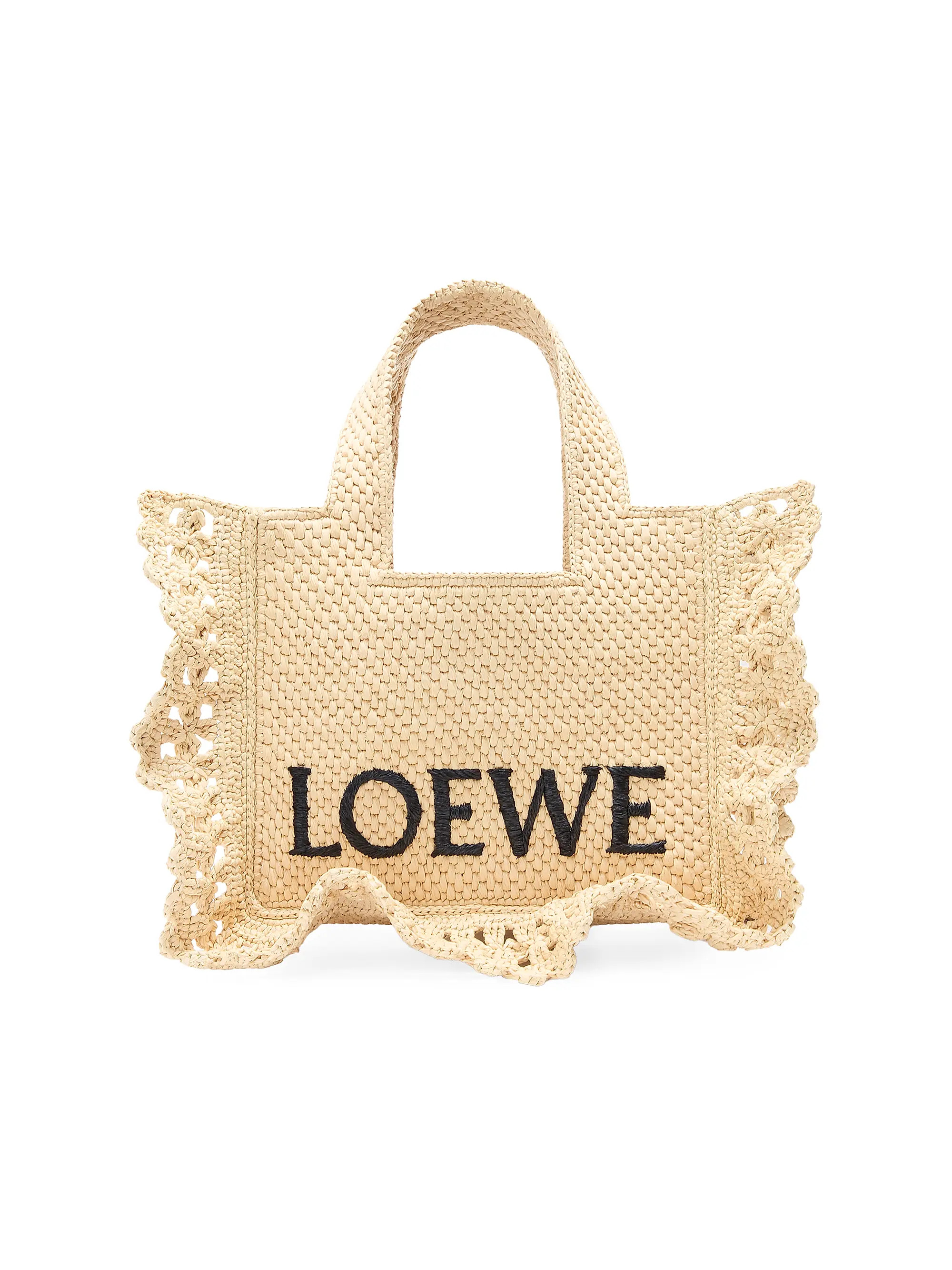 LOEWE x Paula's Ibiza Font Raffia Tote Bag | Saks Fifth Avenue
