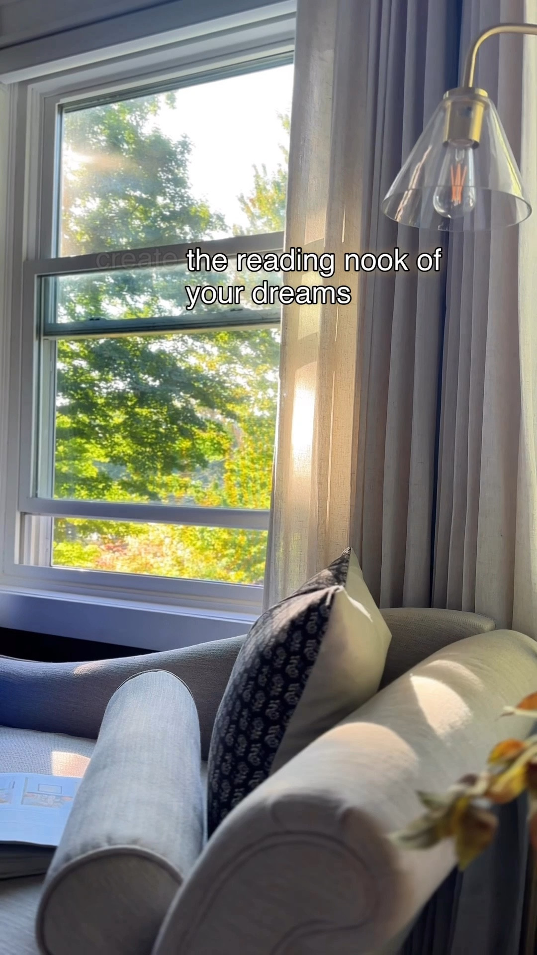 The dreamiest primary bedroom reading nook. Love this new space for reading, having coffee and working. 

🏷️ bedroom furniture / bedroom inspo / moody bedroom / pinch pleat curtains / neutral furniture / chaise lounge / accent pillows / floor lamp / accent table / throw blankett

#LTKHome