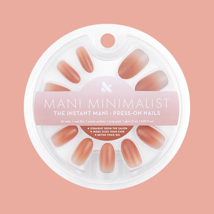 Caramel Syrup Gradient - Press-On | Medium | Oval | Olive & June