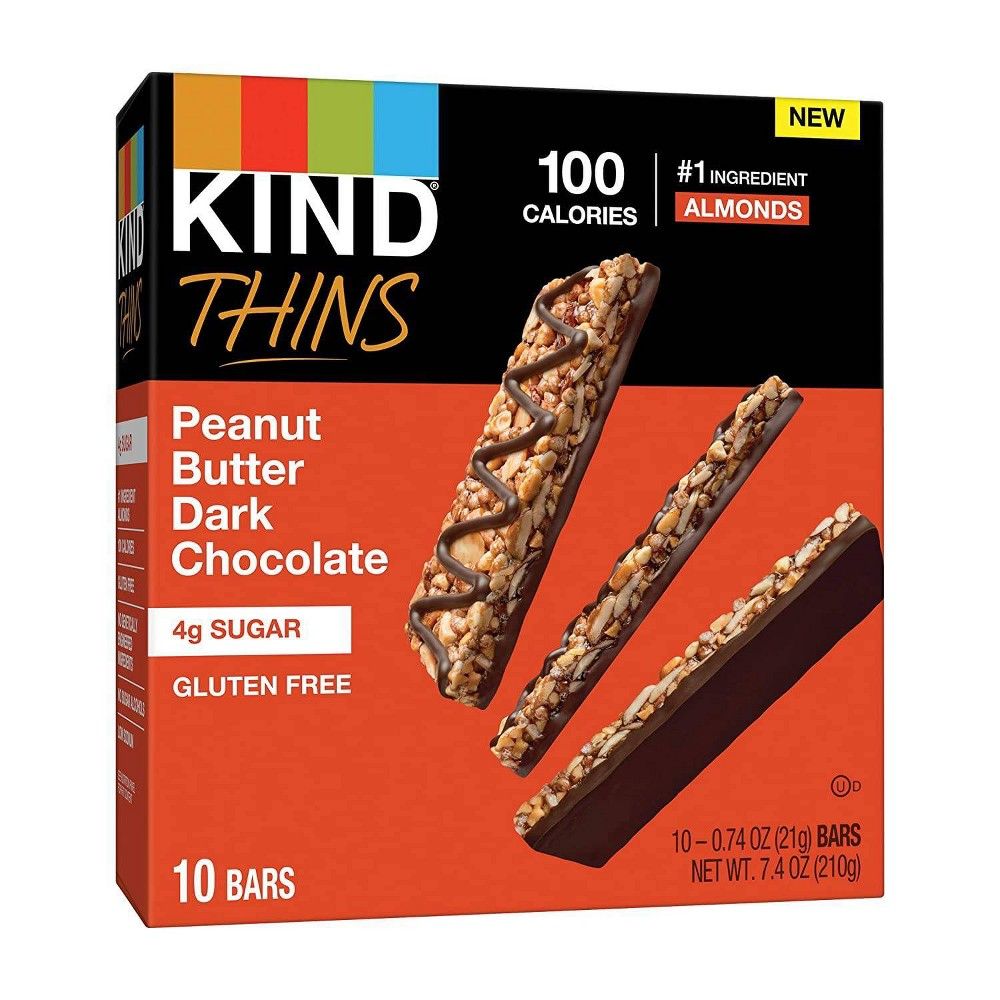 KIND Thins Peanut Butter Dark Chocolate - 7.4oz/10ct | Target