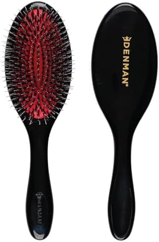 Denman Boar Bristle Hair Brush – Smoothing & Shine Enhancing for Slick Back Styles, Curl Defini... | Amazon (US)