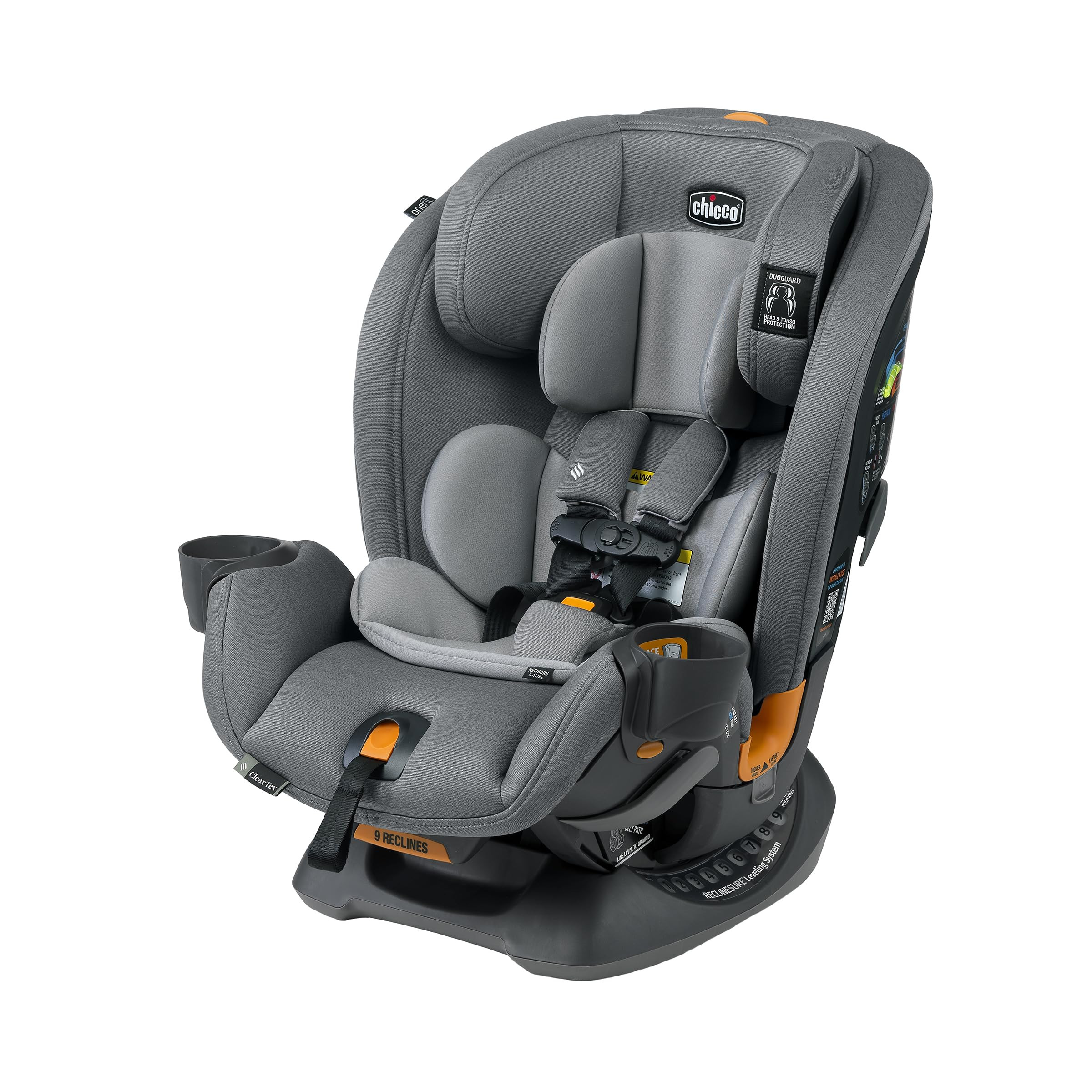 Chicco OneFit ClearTex All-in-One Car Seat, Slim Design, Rear-Facing Seat for Infants 5-40 lbs., ... | Amazon (US)