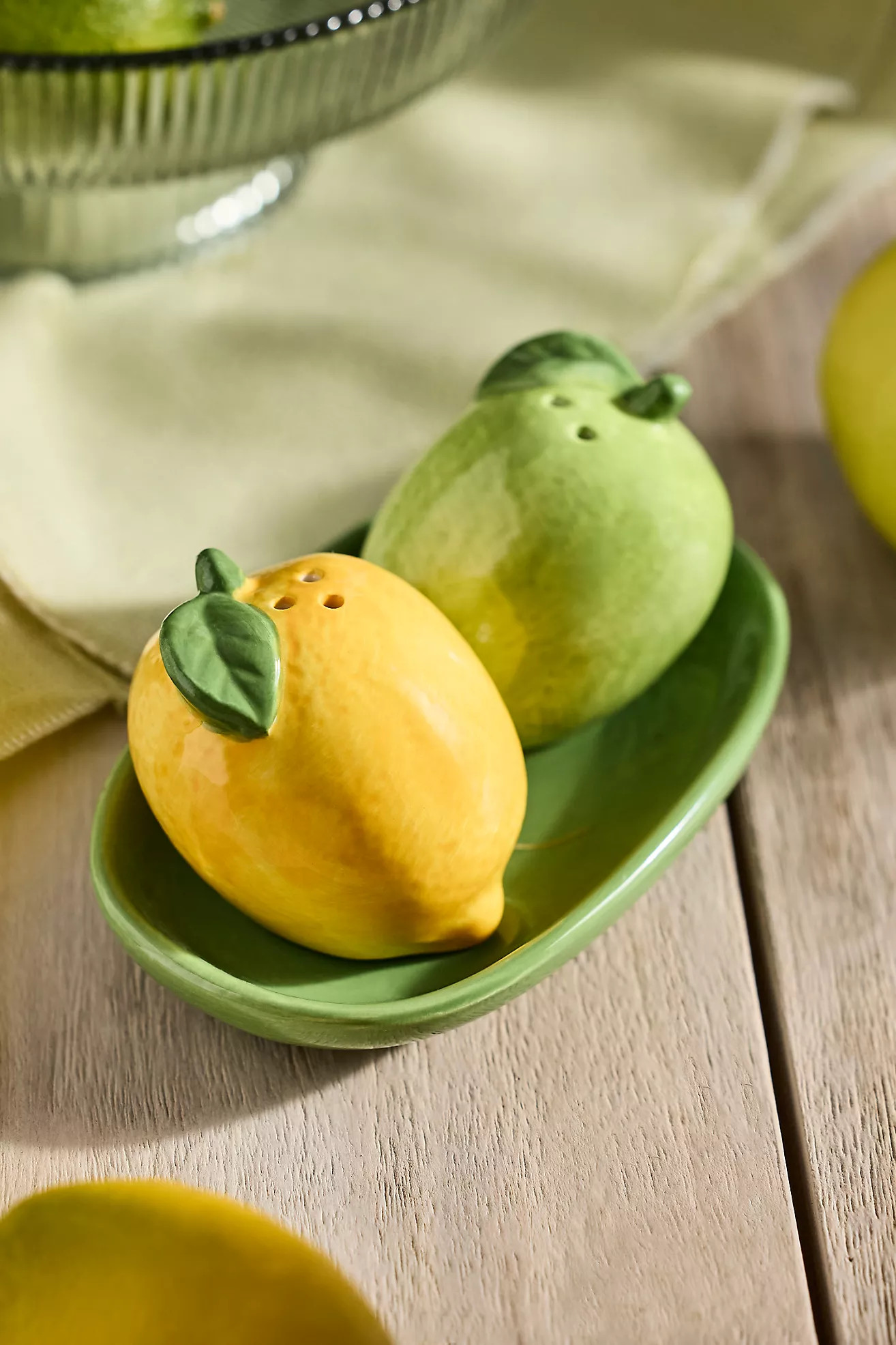 Lemon-Lime Salt + Pepper Shakers | Terrain