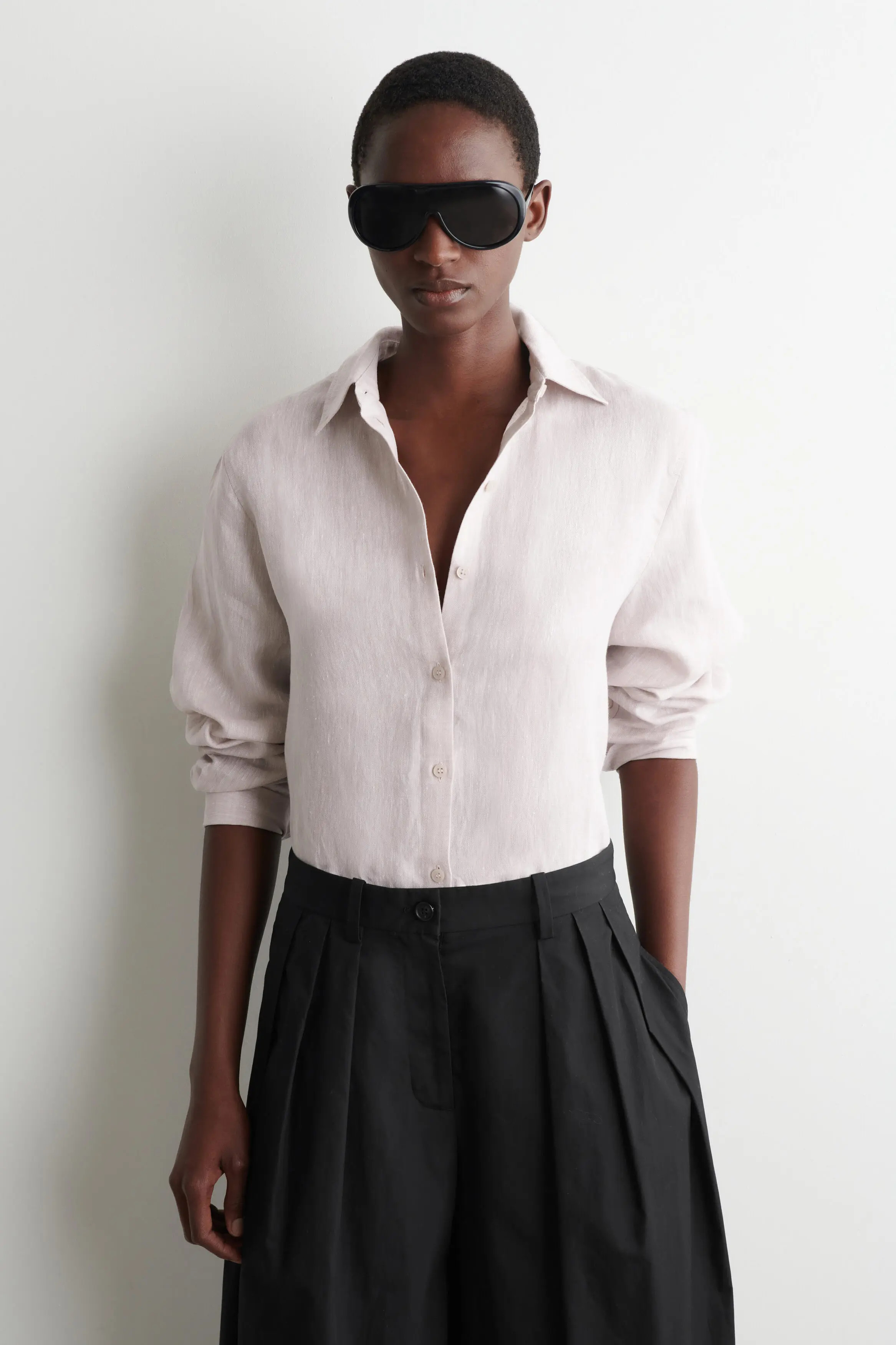 Button-down Collar Linen Shirt (Women) | Nordstrom | Nordstrom
