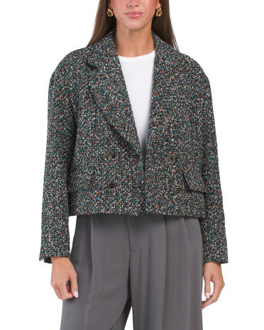 Cropped Tweed Jacket | TJ Maxx