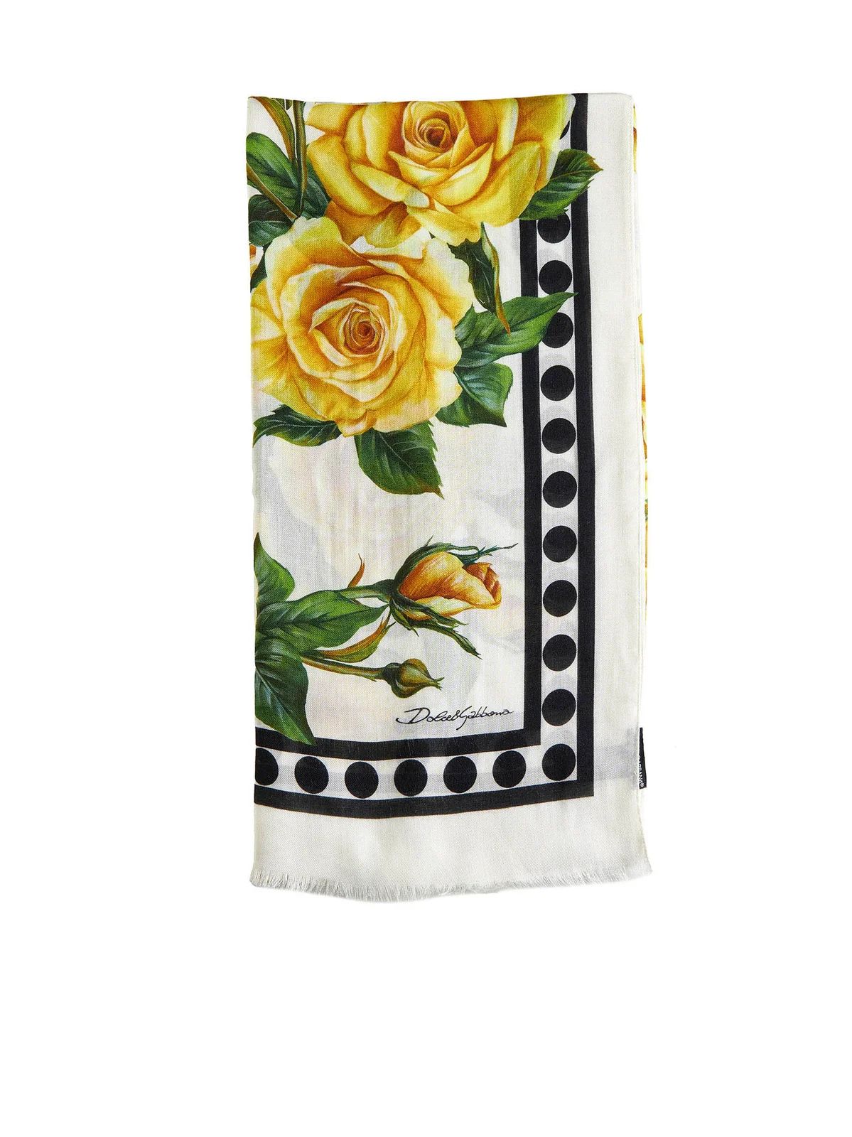 Dolce & Gabbana Poppy-Printed Scarf | Cettire Global