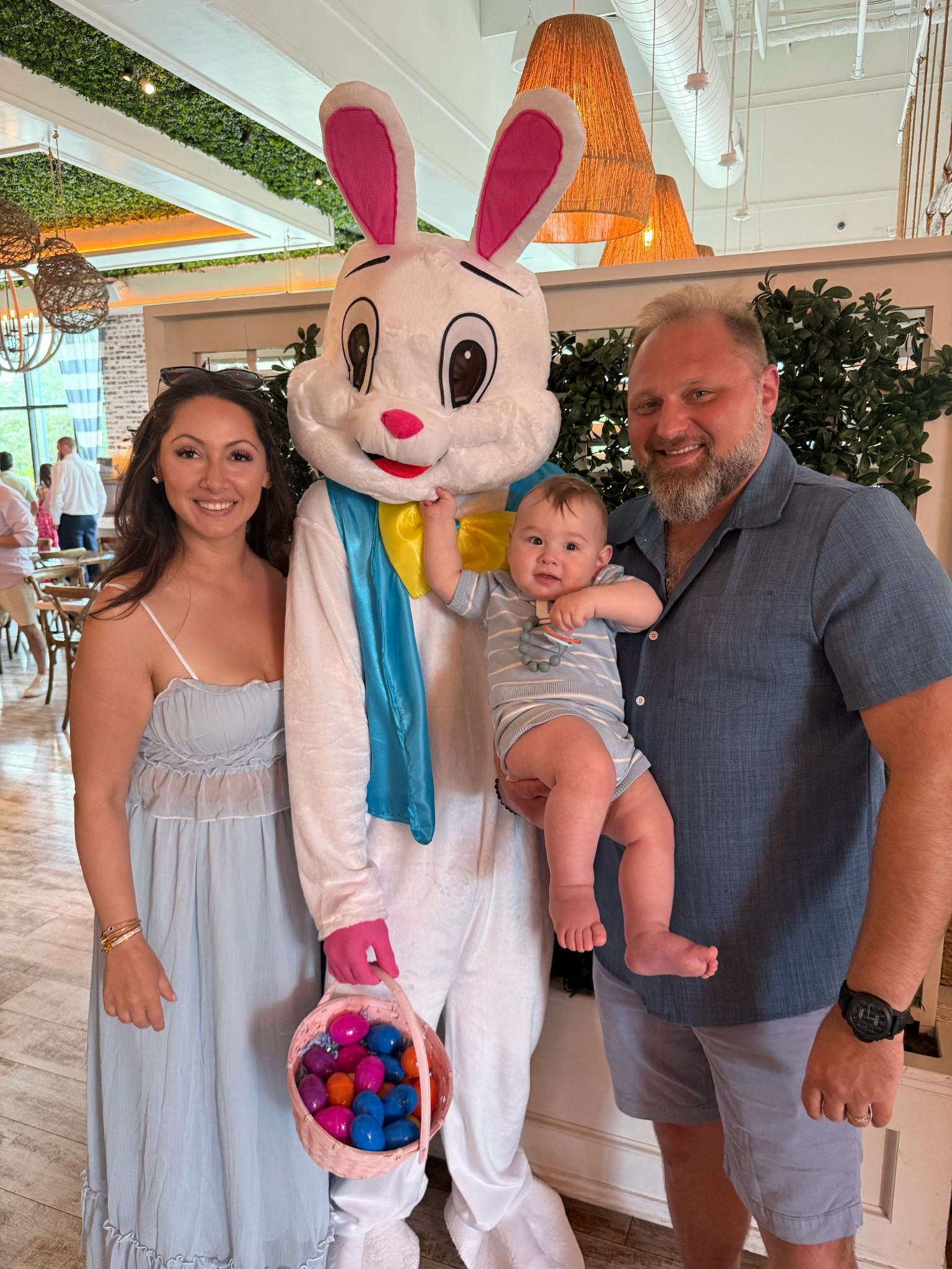 Easter bunny photoshoot with Nathan during crazy Sunday Easter brunch! 

#LTKdayinmylife #LTKBaby #LTKmomlife