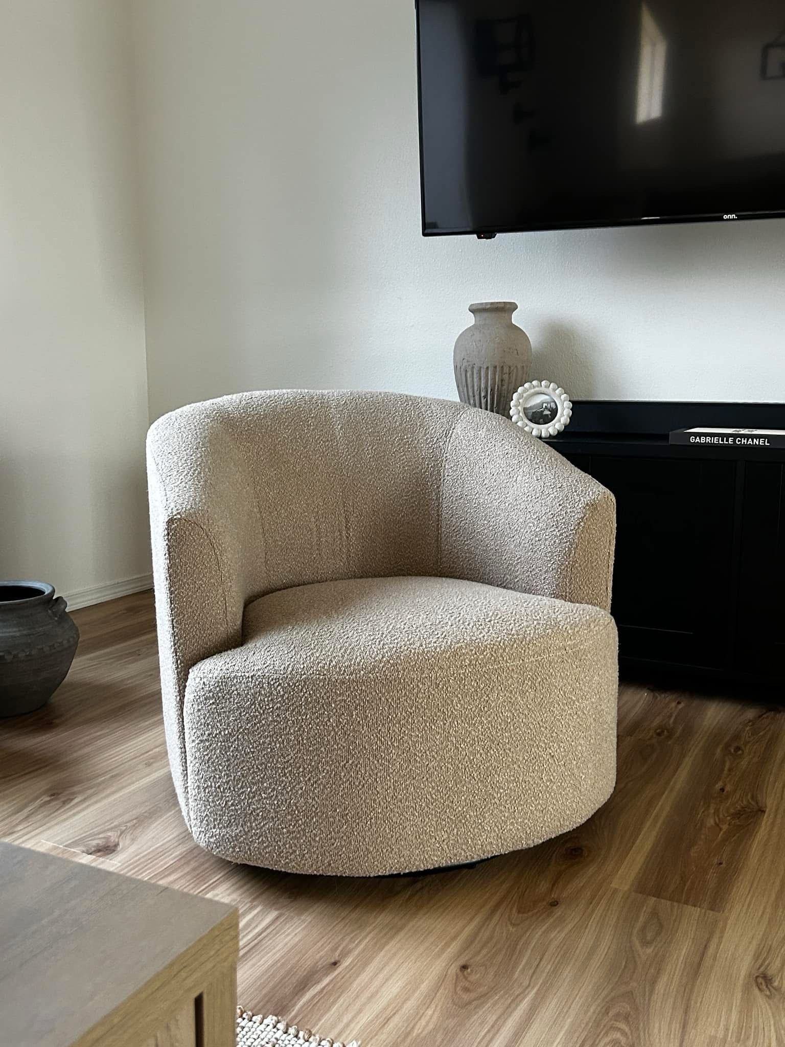 Mainstays Boucle Swivel Chair, … curated on LTK