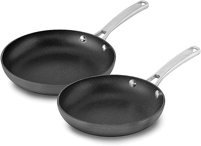 Calphalon 2 Piece Classic Nonstick Frying Pan Set, Grey | Amazon (US)