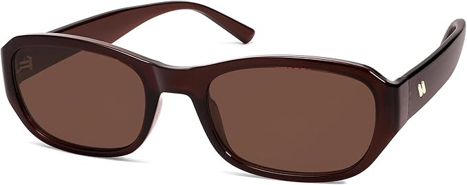 Trendy Retro Rectangle Sunglasses Womens Mens 90s Classic Vintage Sun Glasses AR82341 | Amazon (US)