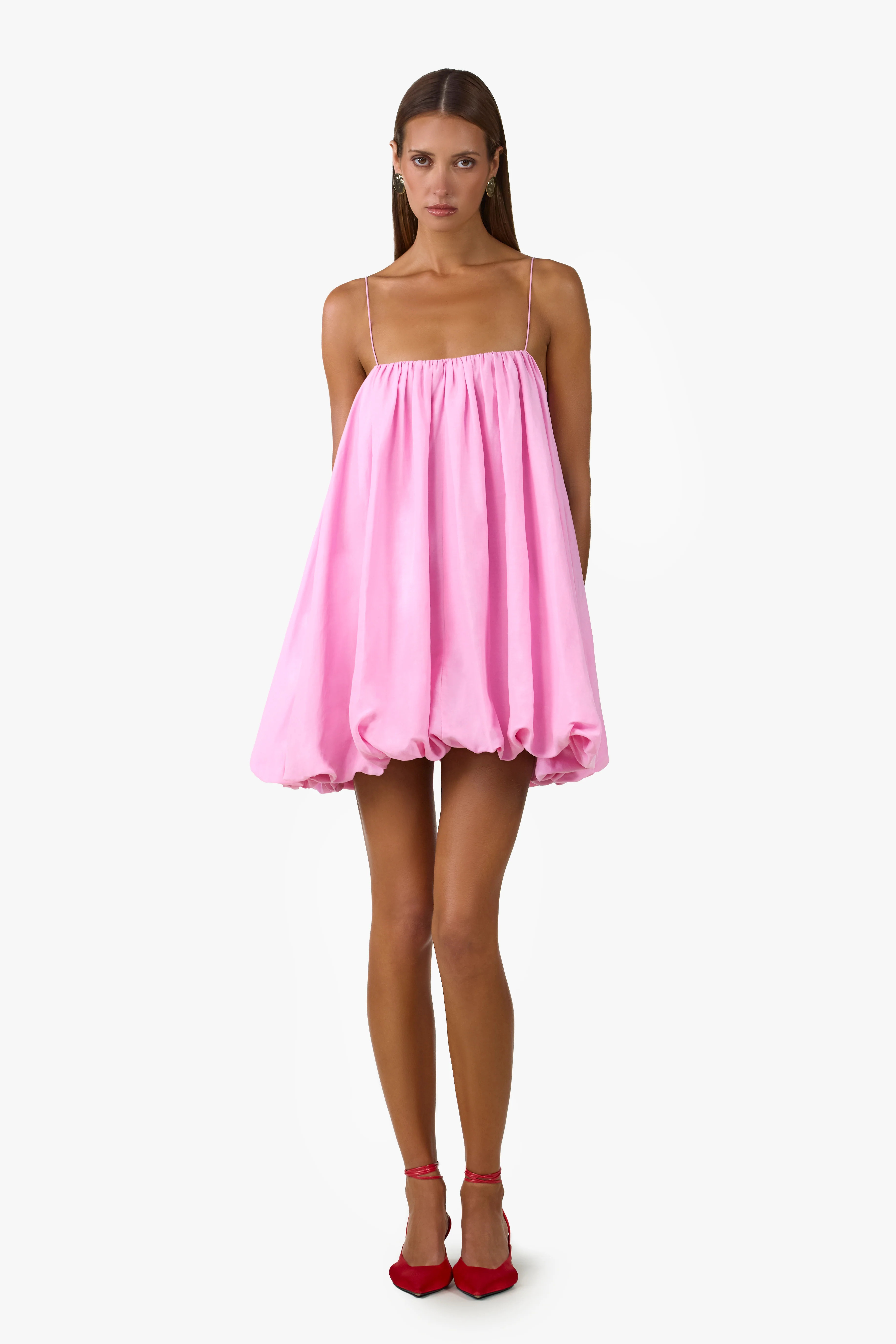 Bubble Mini Dress (Lilac Pink) - L / Lilac Pink | SAME