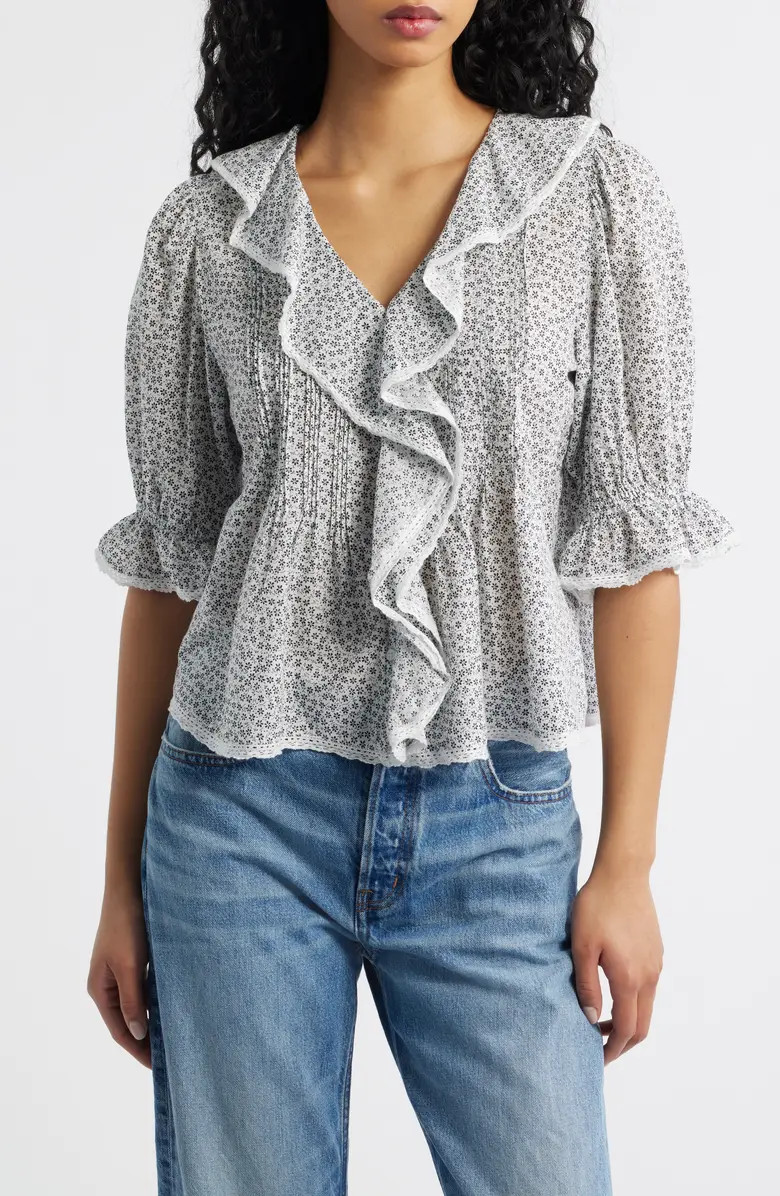 Ruffled Puff Sleeve Top | Nordstrom