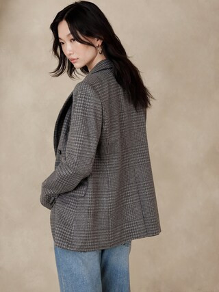 Plaid Icon Blazer | Banana Republic Factory