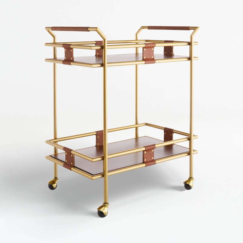 Fae 2-Tier Bar Cart + Reviews | Crate & Barrel | Crate & Barrel
