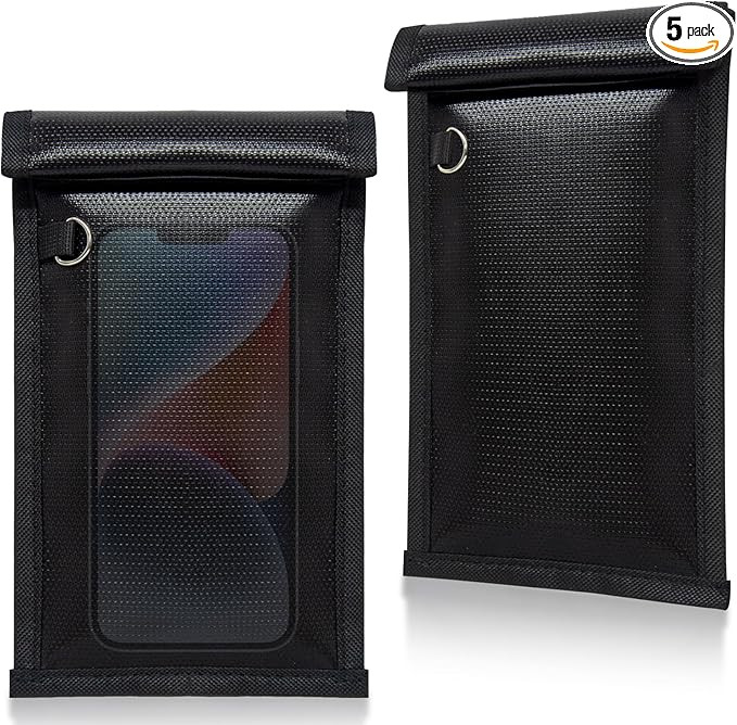 yaokvide Faraday Bags for Phones & Car Keys, Fireproof & Waterproof Faraday Key Fob Protector, An... | Amazon (US)