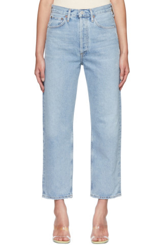 Blue 90's Crop Jeans | SSENSE