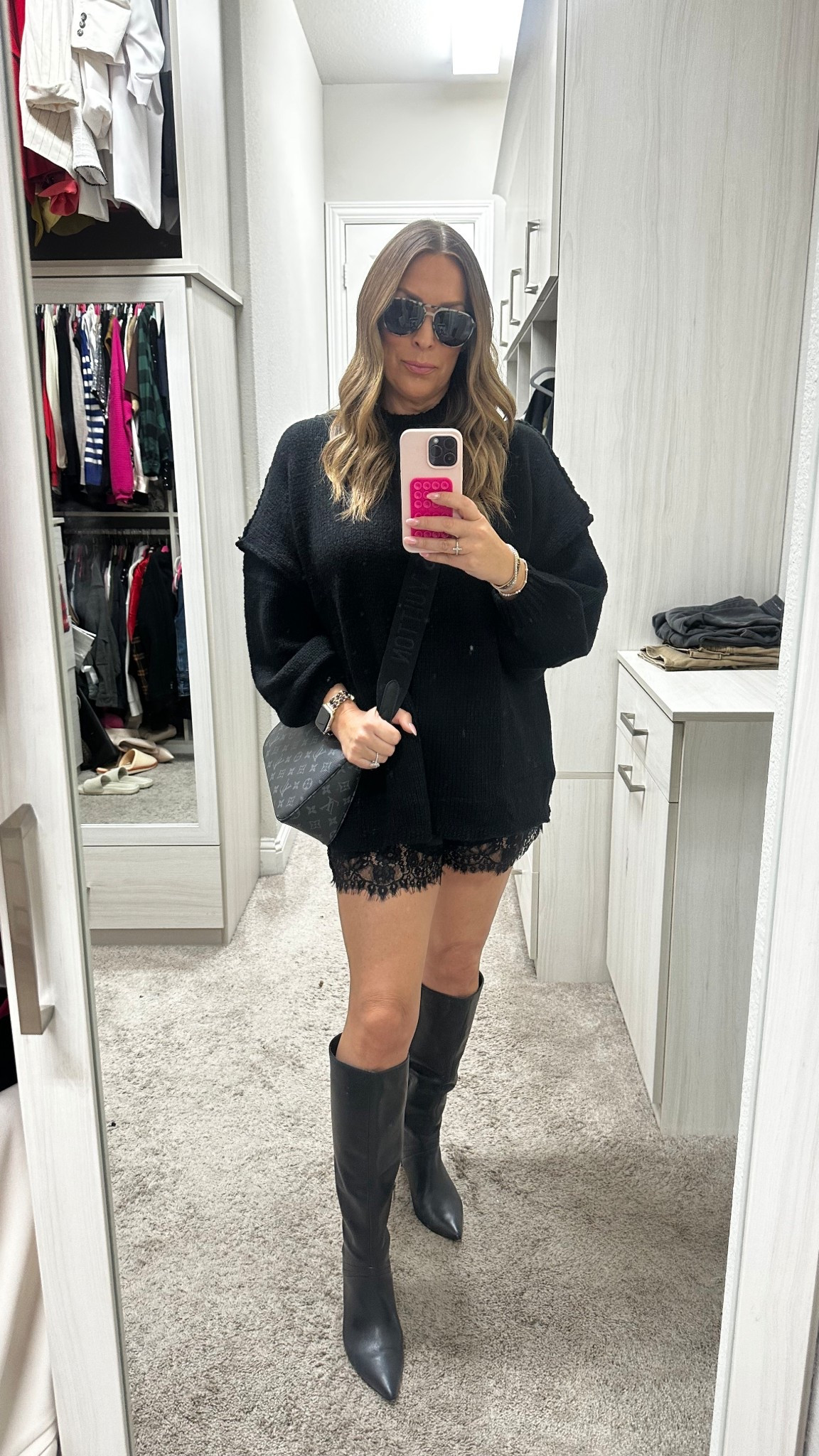 Lace short trend and oversized sweater?

#LTKOver40 #LTKootd #LTKFindsUnder50