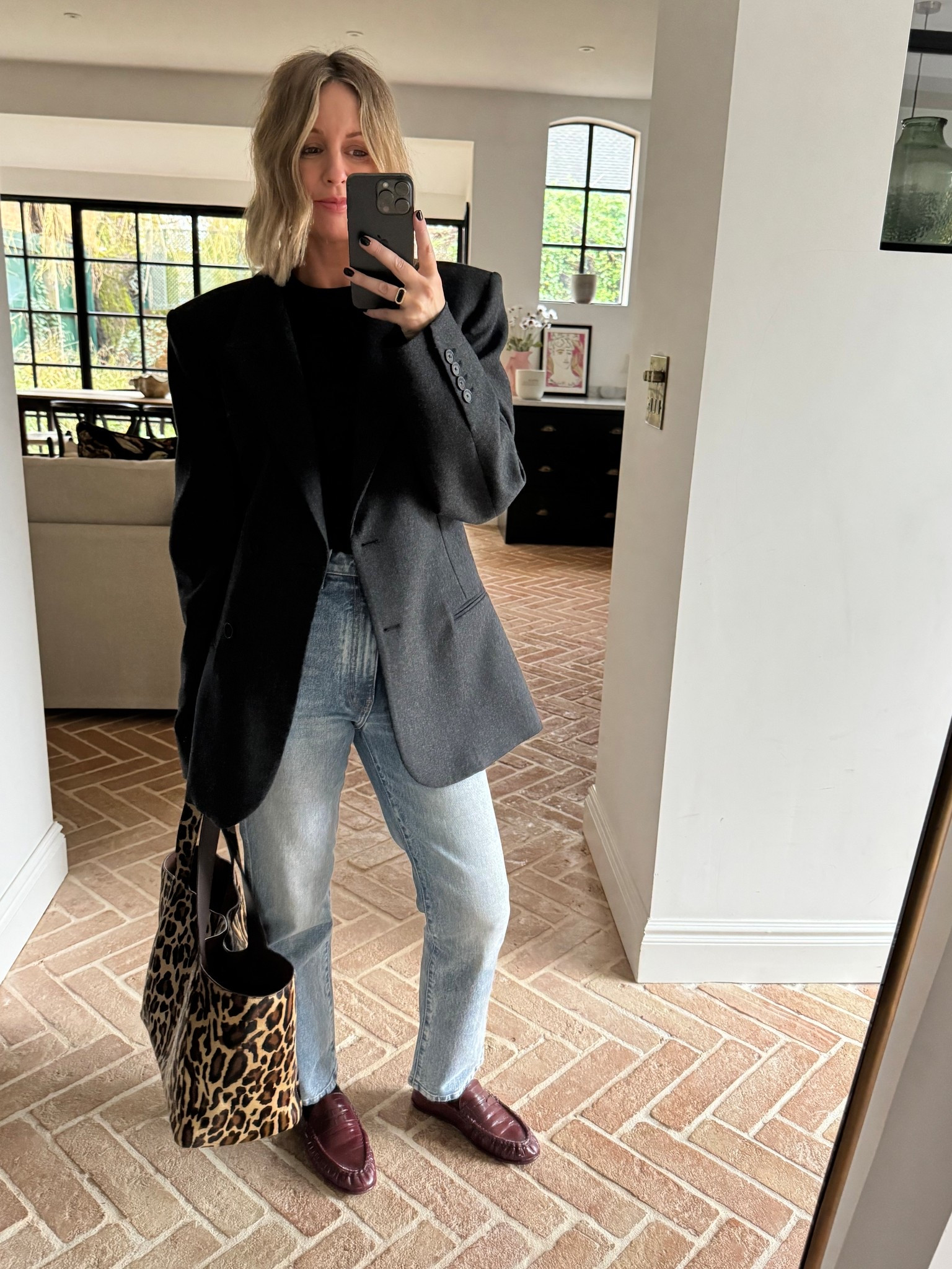 Jeans | Blazer | Leopard Bag | Loafers 

#LTKspring #LTKeurope #LTKuk