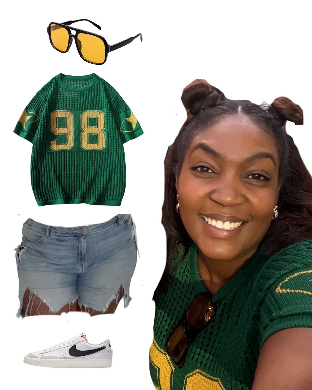 Crochet jersey and denim shorts outfit for those summer days or random heat wave.

#LTKPlusSize #LTKParties #LTKStyleTip