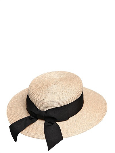BRIGITTE STRAW HAT WITH SCARF | Luisaviaroma