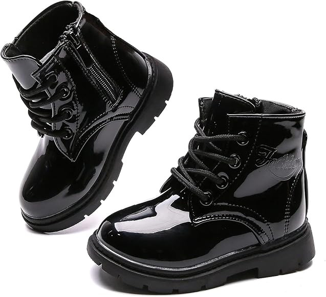 Komfyea Boy's Girl's Boots Waterproof Bright Color Ankle Side Zipper Boots (Toddler/Little Kid) | Amazon (US)