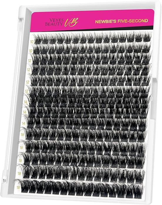 VEYESBEAUTY Lash Clusters Fluffy Individual Lash Extensions 3D Layered Wispy Volume Eyelashes New... | Amazon (CA)