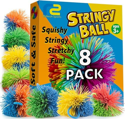Easter Basket Stuffers - Stringy Balls & Sensory Toys 8 Pack - Easter Egg Fillers for Ages 3 4 5 ... | Amazon (US)