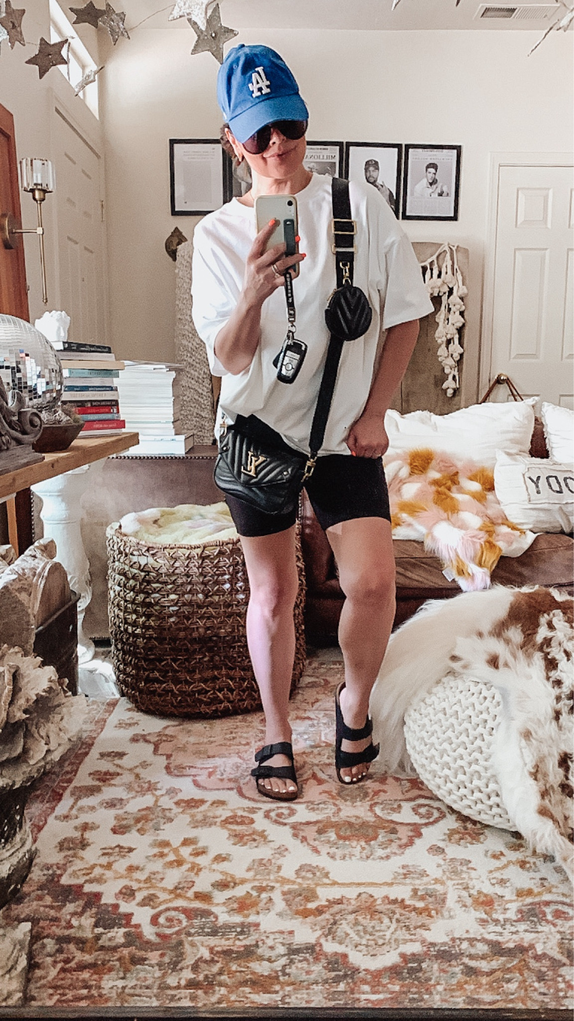 The most comfortable tee! Soft & thick yet cool. I’m wearing the shorts from the set. 

Summer style 
Summer casual 
Oversized tee
Bump friendly 


#LTKBump #LTKSaleAlert #LTKActive