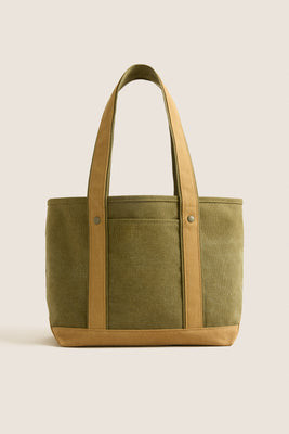 Small Olive Heritage Canvas Tote | Tuckernuck (US)