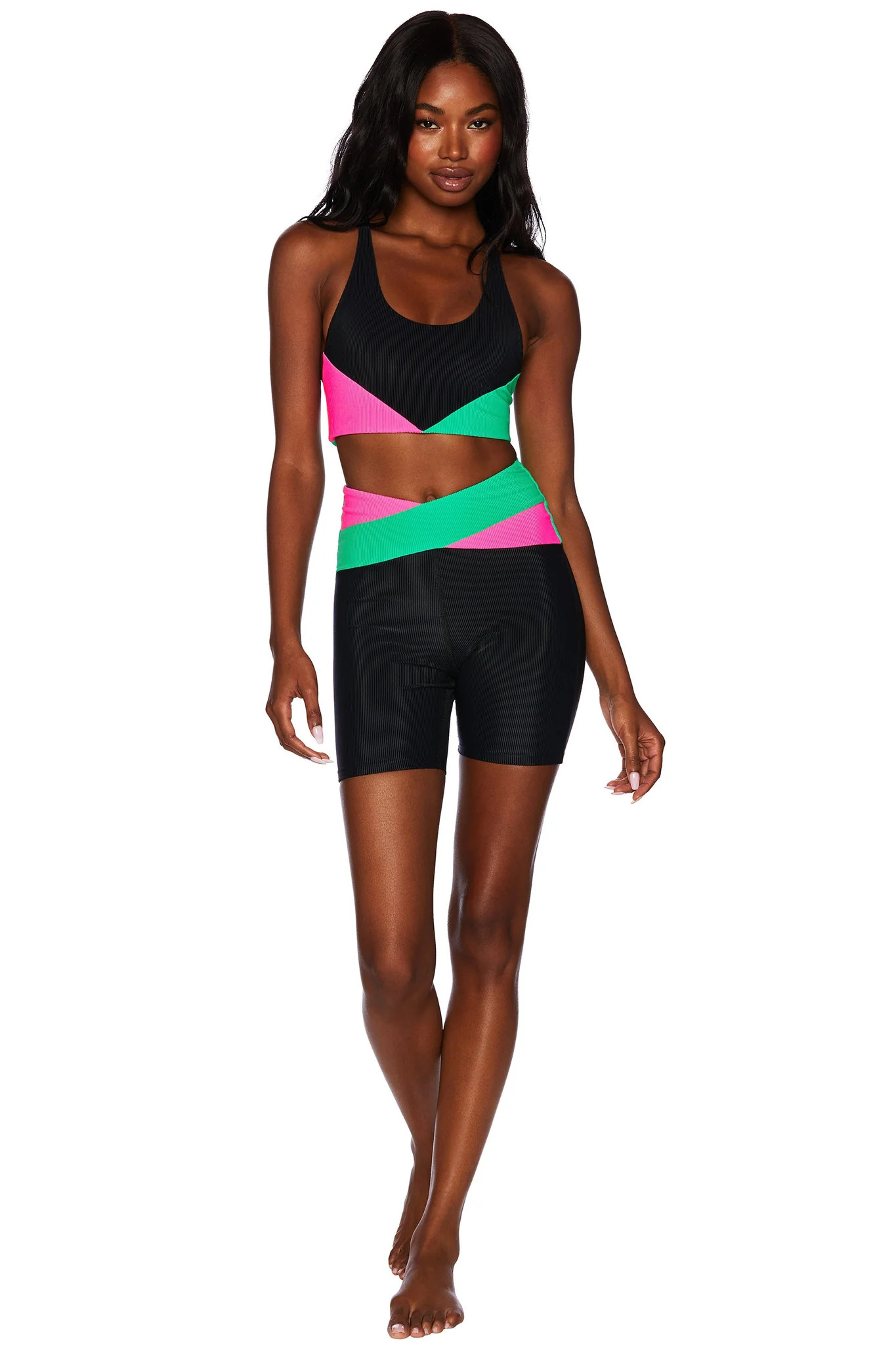 Cora Short Watermelon Colorblock | Beach Riot