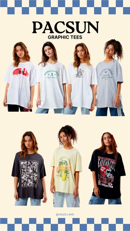 Oversized graphic tees 