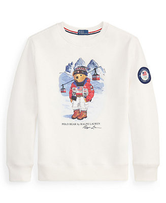 Polo Ralph Lauren Boys' 8-20 Team USA Polo Bear Graphic Print Long-Sleeve Sweatshirt - Macy's | Macy's