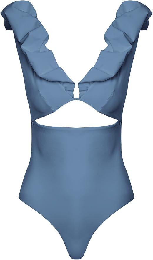 Amazon.com: Maygel Coronel, Ixora One Piece, Steel Blue : Luxury Stores | Amazon (US)