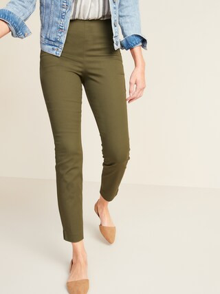 High-Waisted Twill Super Skinny Ankle Pants for Women | Old Navy (US)