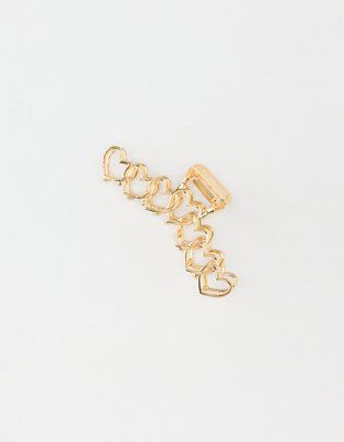 AE Gold Heart Clip | American Eagle Outfitters (US & CA)