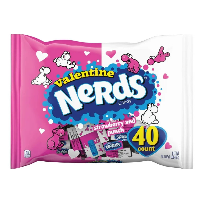 Nerds Valentine's Day Candy, Strawberry and Punch, Friend Exchange, 40 | Walmart (US)