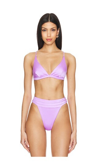 Reversible Ivy Bikini Top in Purple | Revolve Clothing (Global)