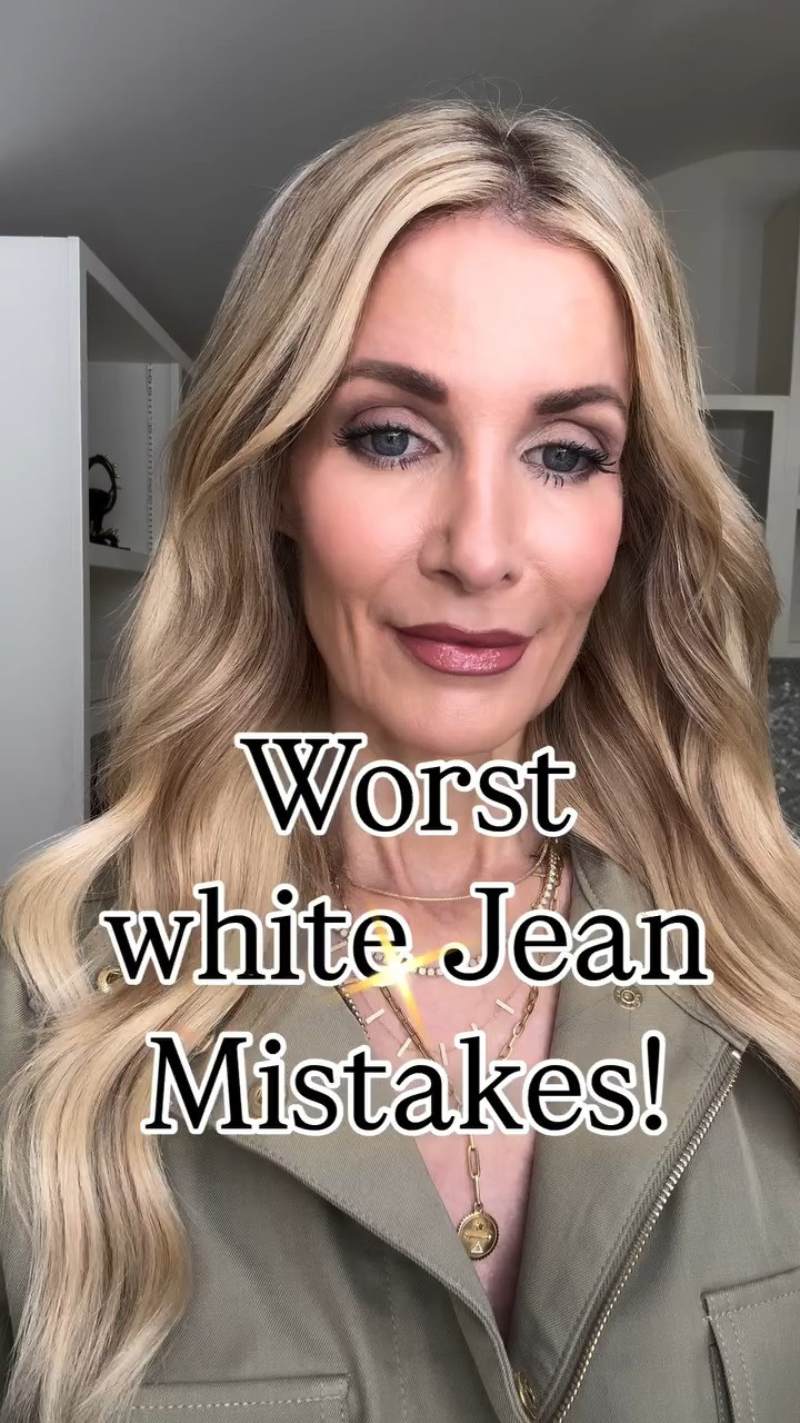 3 white jean mistakes to avoid 🤍 Thin denim, too many rips, and the wrong shoes can make them less flattering—opt for thicker fabric, clean styles, and neutral heels for that long, lean look ✨

These Veronica Beard Beverly white jeans are the most slimming pair I’ve tried—high-waisted, flattering, and perfect for spring 🤍
I’m wearing a size 24 in the jeans and an XS in the jacket, both fit TTS 

 

#LTKootd #LTKSeasonal #LTKOver40