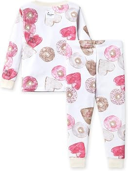 Burt's Bees Baby Baby Girls' Pajamas, Tee and Pant 2-Piece Pj Set, 100% Organic Cotton | Amazon (US)
