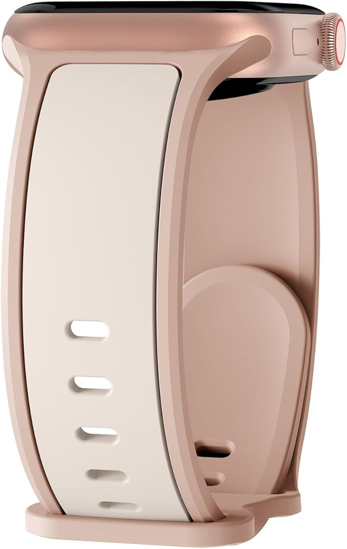 Acrbiutu Two-Toned Dual Color Bands Compatible with Apple Watch 38mm 40mm 41mm 42mm 44mm 45mm 49m... | Amazon (US)