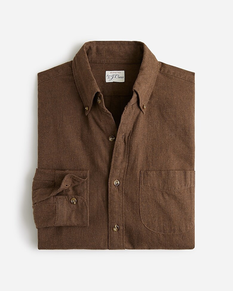 Slim brushed twill shirt | J. Crew US