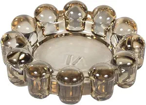 Alice Lane Bubble Candle Dish – Chic Smoky Glass Candle Dish for Home Decor – Decorative Mode... | Amazon (US)
