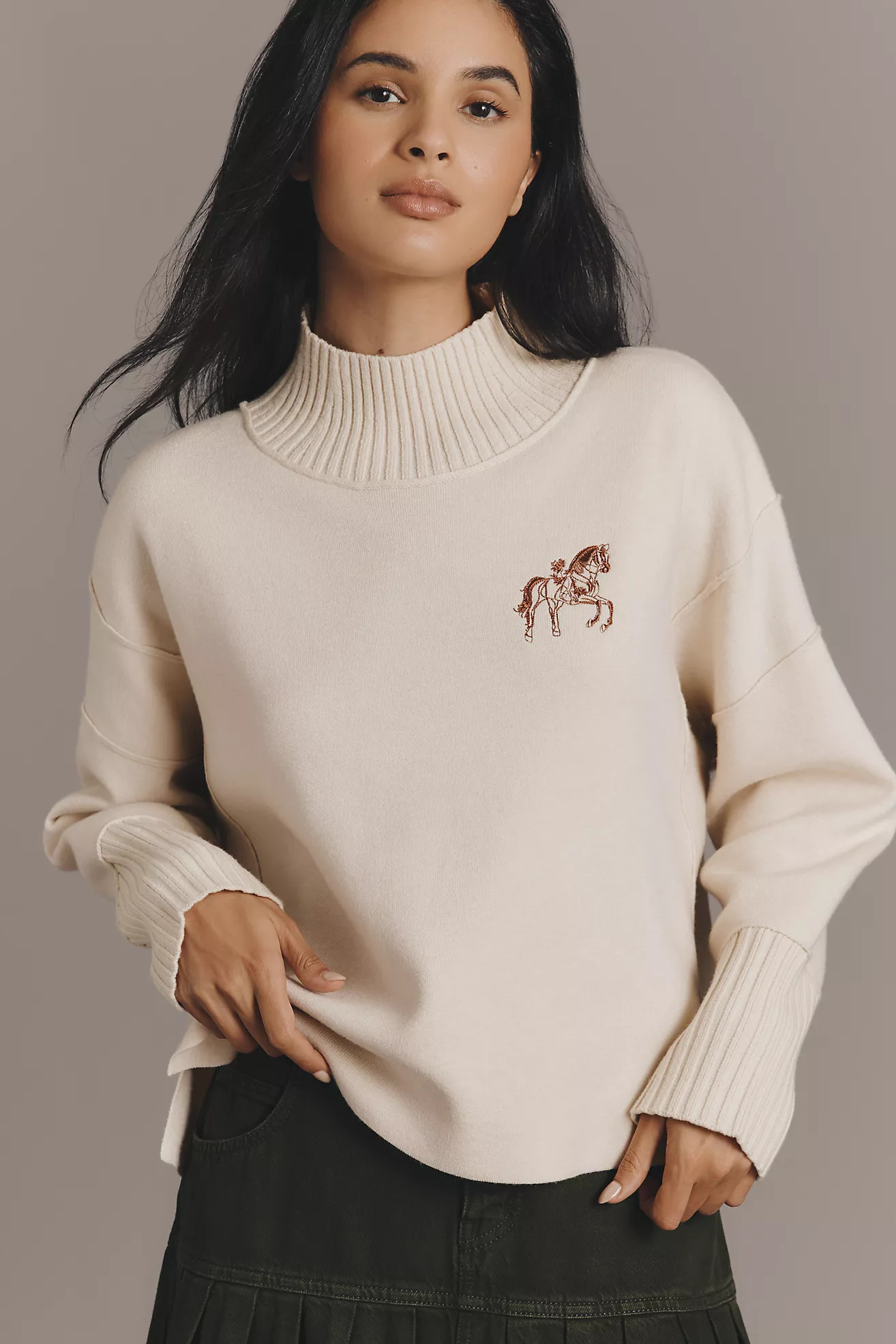 The Logan Turtleneck Sweater by Maeve | Anthropologie (US)