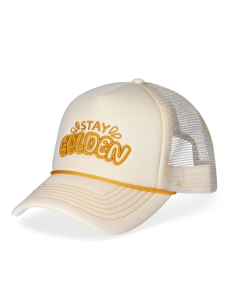No Boundaries Women's Polyester Stay Golden Baseball Hat, Afterglow | Walmart (US)
