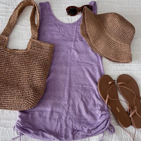 Beach coverup 🌊

Amazon finds
Amazon fashion 
Bucket hat 
Woven bag 
Wrap sandals
Beach outfit
Pool outfit 
Swimsuit coverup 

#LTKFindsUnder50 #LTKSeasonal #LTKStyleTip